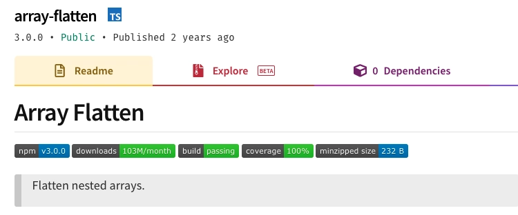 JavaScript 扁平化数组