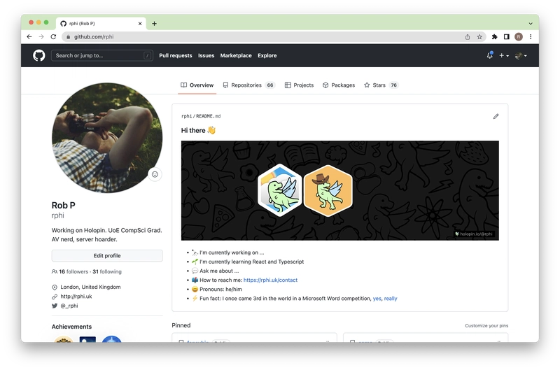 rphi 的 GitHub 个人资料