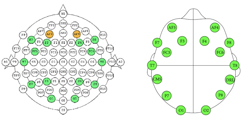 10/20 国际脑电图系统对比 Emotiv Epoc