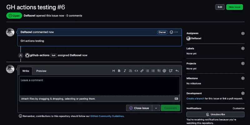 GitHub 行动
