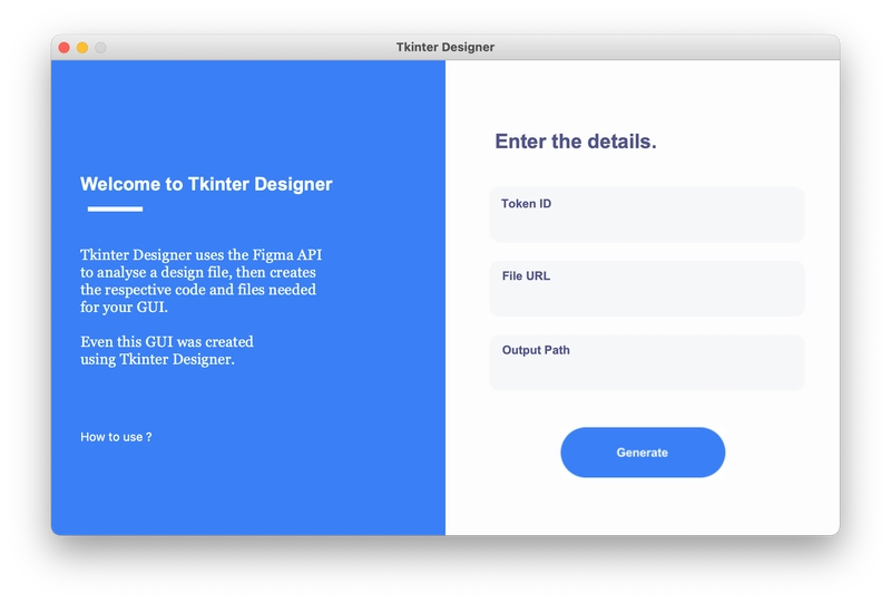 Tkinter Designer