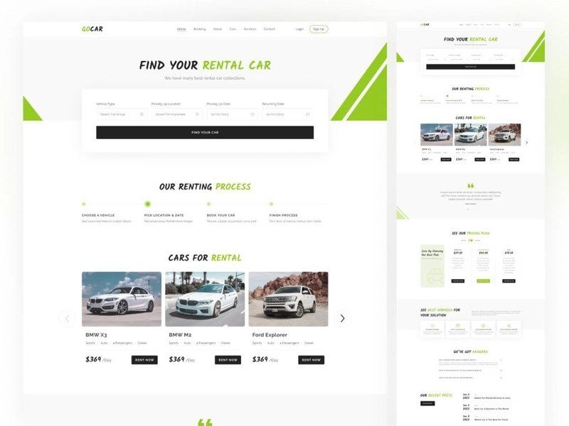 GoCar - Car Rental Free Bootstrap 5 Website Template
