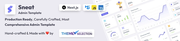Sneat MUI React Next js 管理模板