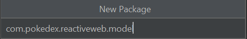 封装模型 sendo gerado no intellij