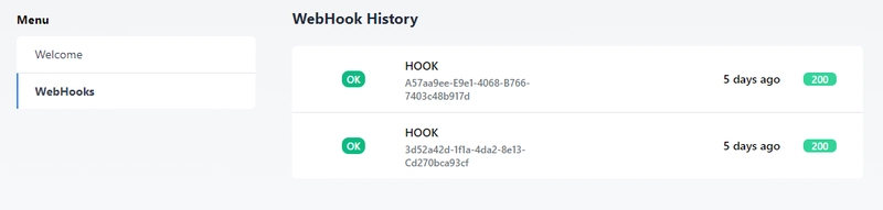 Webhook 日志