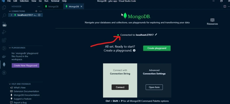 MongoDB 在 VS Code 中连接