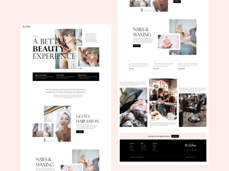 Salone - Beauty Salon HTML Template Free Download