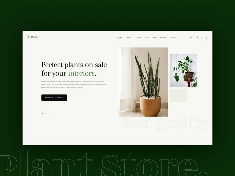Plantly - Free Plant Selling Website Template
