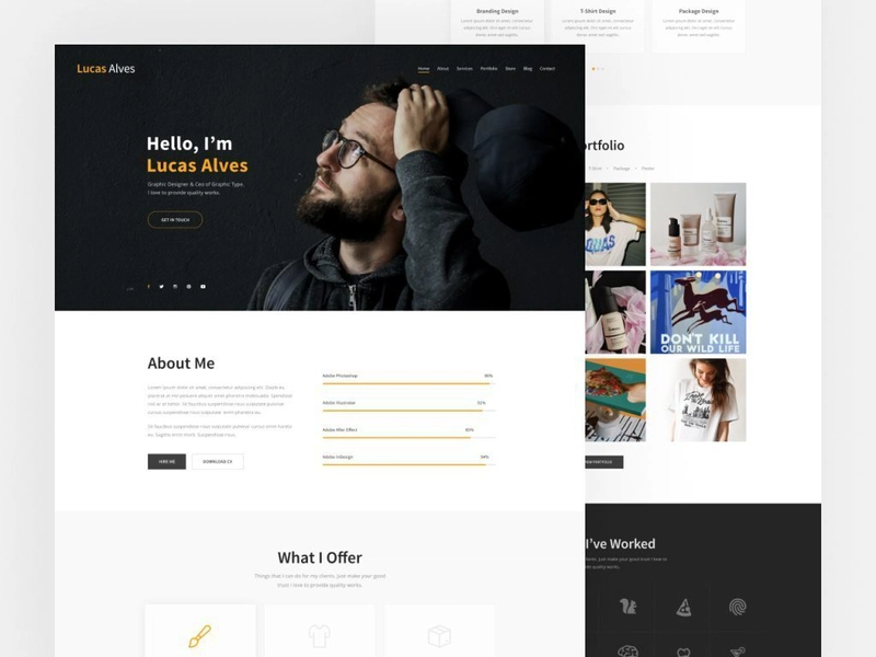Lucas - Free Creative Portfolio HTML Template