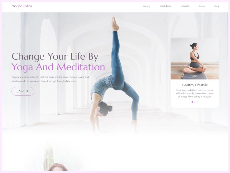 YogMantra – Free Yoga Teacher HTML5 Website Template