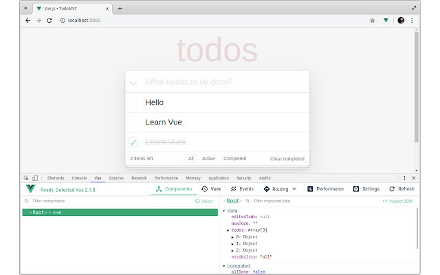 Vue.js 开发工具 Chrome 扩展