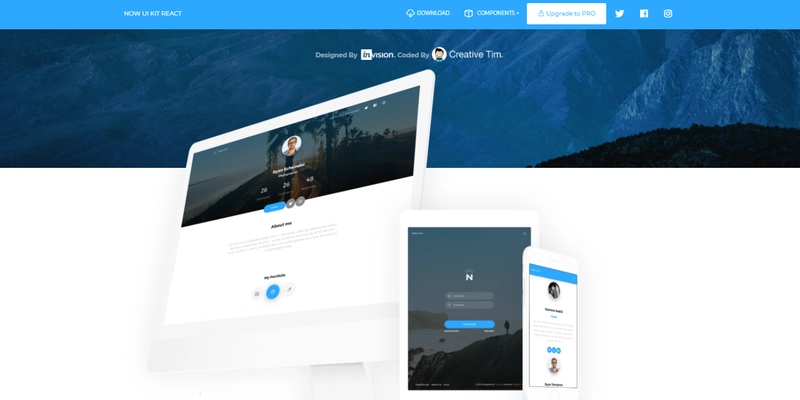 React模板 - 现在 UI Kit React。