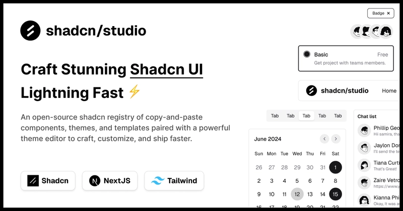 Shadcn/工作室