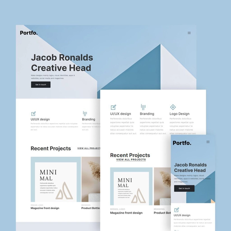 Portfo - Free Bootstrap 5 HTML CSS Portfolio Template