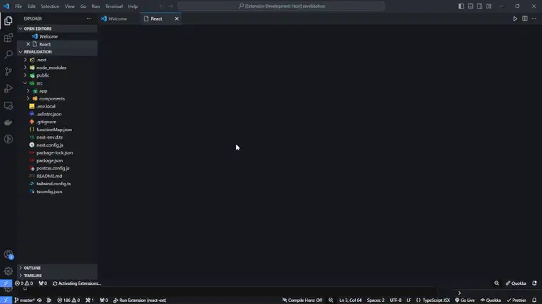 React VS Code 热重载