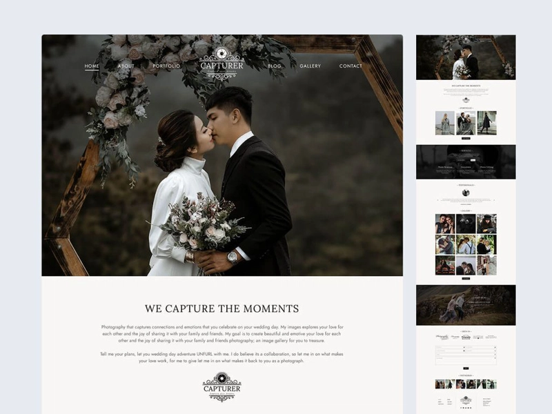 Capturer - Free Photography Website Template