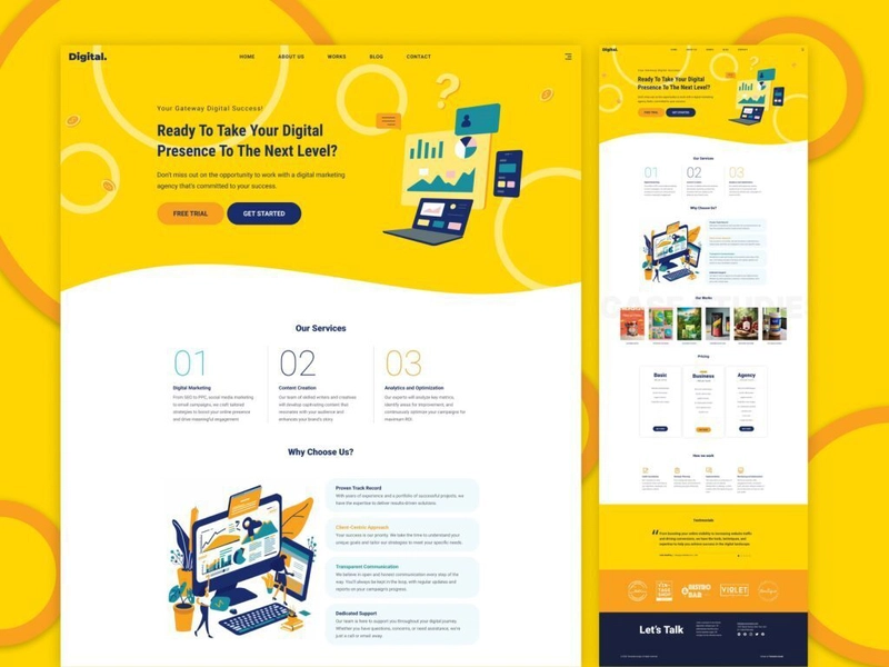 Digital – HTML and CSS Template