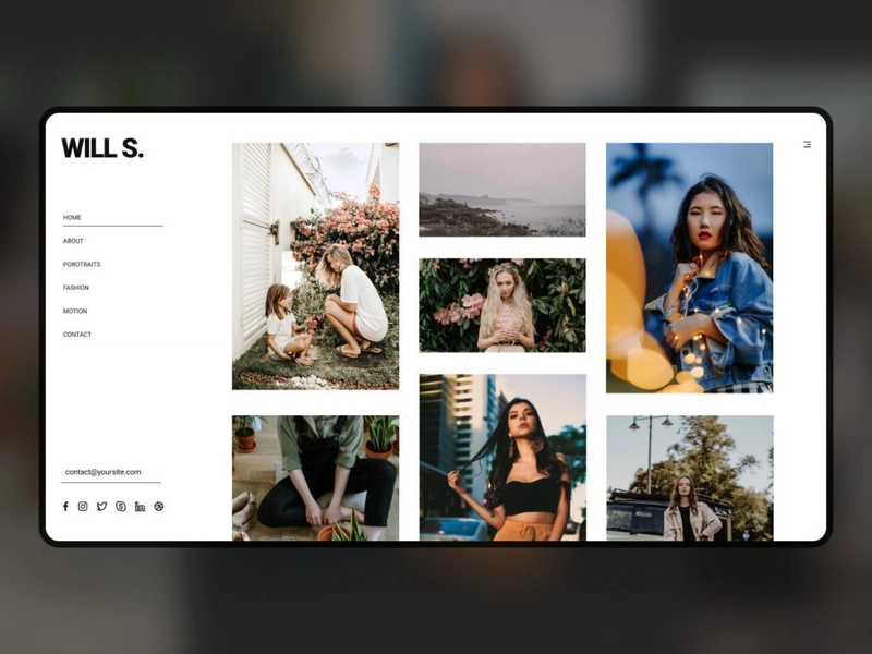 Will – Portfolio Template for Photographers